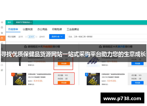 寻找优质保健品货源网站一站式采购平台助力您的生意成长
